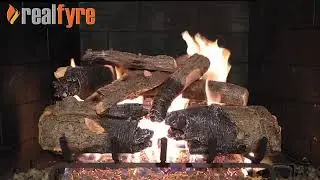 Real Fyre Charred American Oak See Thru Gas Log Set