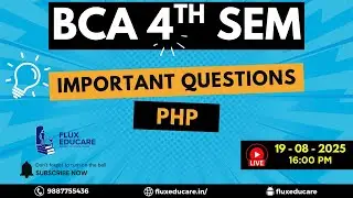 BCA 4th Semester - PHP | Important Questions  | Pramod Sir | Fluxeducare