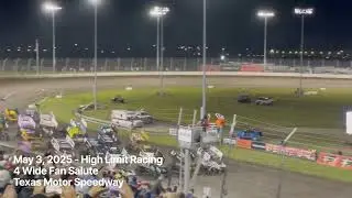 For The Fans! High Limit Racing 4-Wide Salute at Texas Motor Speedway