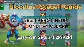 Lords Mobile Bloodlust Challenge Stage 1 Guide | Easy Walkthrough for F2P & P2P #LordsMobileGuide  
