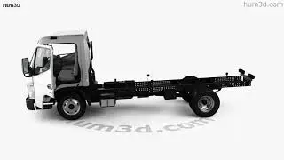 Mitsubishi Fuso Canter (515) Wide SingleCab ChassisTruck with HQinterior 2016 3D model by Hum3D.com