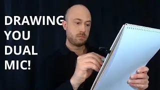 Drawing You Fast-Paced ASMR 🎙️ DOUBLE MICROPHONE for Insane Pencil Sounds! 🎤 😴