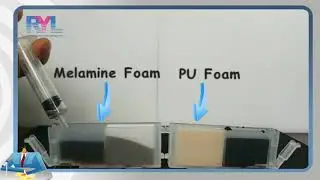 Melamine Foam Ink Sponge Absorption Test with Polyurethane foam