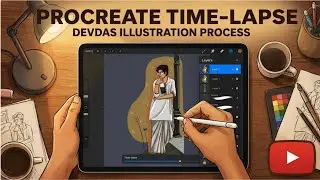 Devdas Reimagined | Shah Rukh Khan Tribute &ndash; Digital Illustration in Procreate