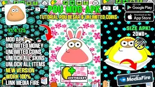 Download Pou Mod Apk V1.4.125 Terbaru 2025 - Unlimited Coins & Unlock All Skins 