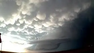 INSANE  TORNADO WARNING with Double D Mammatus clouds Time Lapse Lubbock TX 5-17-2021