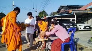 #ใส่บาตรพระตอนเช้าเนื่องในวันขึ้นปีใหม่ #1มกรา2569