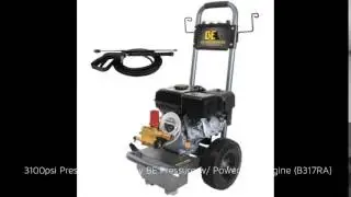 3100psi Pressure Washer by BE Pressure w/ Powerease Engine (B317RA)