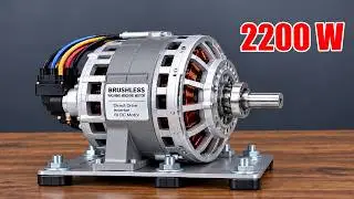 No one knows this! 220V generator using a brushless washing machine motor