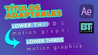 CAJAS de texto ADAPTABLES - Lower Thirds ANIMADOS sin expresiones