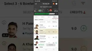 Dream 11 Team Lkn Vs blr 🤟