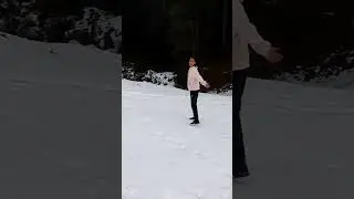 🤯First snow ❄️ #himanichauhanofficial #walk