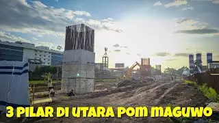 3 Pilar Tol Jogja-Solo Di Utara POM Bensin Maguwoharjo Sudah Berdiri