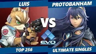 EVO 2019 SSBU - Lui$ (Fox) Vs. ProtoBanham (Lucina) Smash Ultimate Tournament Top 256