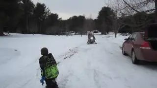 Snowmobile group at LazyAcres 2