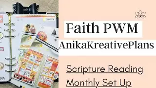 Faith Monthly Plan With Me| Scripture Reading Is Bbaackk!| AnikasKreativePlans| Faith Planning
