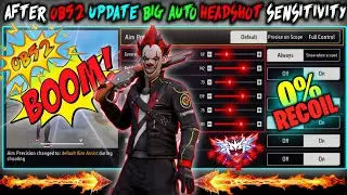 After ob52 update big auto headshot sensitivity| no recoil all guns auto headshot sensitivity 2025