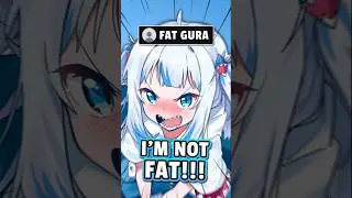 Chat calls Gura fat after learning this fact about her#shorts #vtuber #hololive