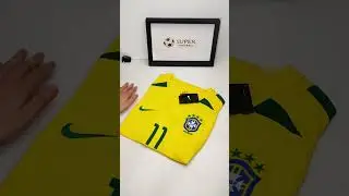 Ronaldinho Brazil 2002 World Cup Home Retro Jersey Brand New  #brazil #ronaldinho #football #soccer