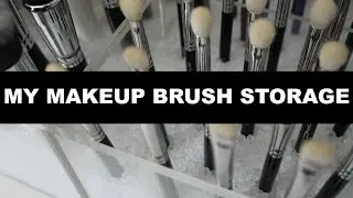My Makeup Brush Storage
