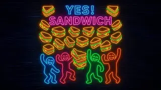 Yes! Sandwich (Official Loop MV) - Sushi Paradise Studio | Cyber Funky Food EDM