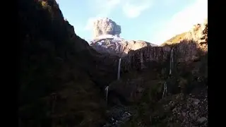 Excursionista graba momento exacto de erupción del Calbuco