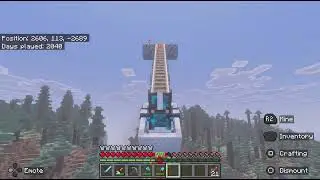 25min Minecraft Rail Way System With 16 Stops