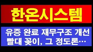 한온시스템  유증 완료 재무구조 개선 . 빨대꽂이, 그 정도로는...
