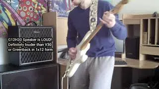 Celestion G12H30 Anniversary Speaker Very LOUD! With Strat