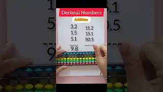 Addition | Decimal Numbers #learning abacus #mathsagic #abacusmentalmath