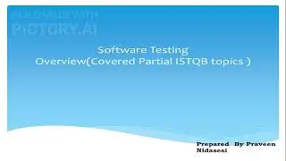 ISTQB Software Testing Overview