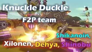 EASY Knuckle Duckle Boss Fight | Genshin Impact F2P | Dehya | Xilonen | Kuki Shinobu |