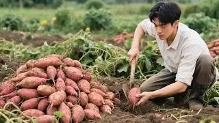 From Harvest to Starch: A Step-by-Step Guide to Making Traditional Sweet Potato Flour in Rural China