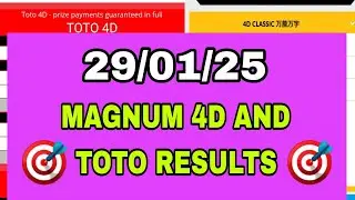29-01-2025 Today 4D Results Magnum Toto Kuda/Damacai | 4d Result Today | Today 4d Result Live