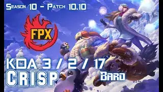 FPX Crisp BARD vs NAUTILUS Support - Patch 10.10 KR Ranked