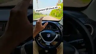 How To Check Car Alignment 🚗 In Seconds 🚫 #shorts #cartips #alignment