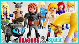 MY DRAGON + SPIRIT PLAYMOBIL COLLECTIONS | Organizing How to Train Your Dragon & Spirit Riding Free
