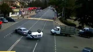 Car crash | Car accident (Dashcam) June 2016 #113 ДТП - Долетался шумахер  на ВАЗ жесть 18+ (Russia)