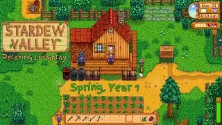 Stardew Valley | Relaxing Longplay | 100% Perfection | Spring, Year 1 (No Commentary)
