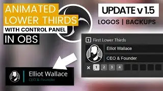 Animated Lower Thirds Tool in OBS |  Update v1.5 (Español)