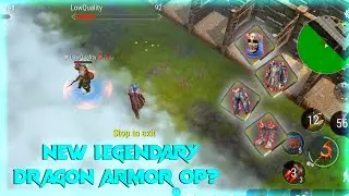 FROSTBORN: PVP WITH NEW LEGENDARY DRAGON ARMOR!! MEDIUM DRAGON ARMOR OP!!?