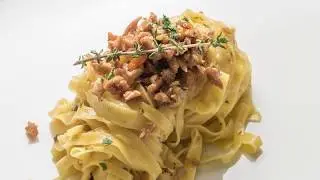 ICIF's Recipes | Fresh egg tagliolini pasta with rabbit ragout