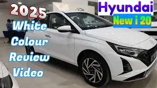 Hyundai New I20 Asta O 🔥 2025 #HyundaiI20White