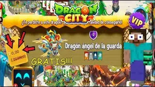 DRAGON CITY | ASI GAN&Eacute; TOTALMENTE GRATIS EL NUEVO DRAGON VIP MITICO ANGEL DE LA GUARDA!!