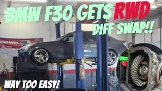 WELDED THE DIFF ON MY BMW F30 + RWD DIFF SWAP