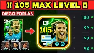 FREE DIEGO FORLAN BEST TRAINING!💯 | 101 Kicking Power🔥 | Forlan 105 Efootball 2025 | efootball 2025