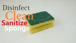 How To Sanitize Clean Disinfect Kitchen Sponge Easy Simple