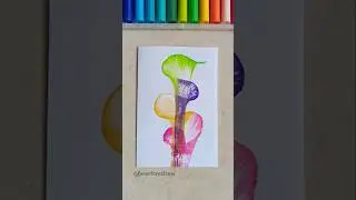 DIY Thread Art💚 | String pull Art 😍💕 #shorts #painting #threadpainting #ytshorts #canvas #art #diy