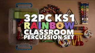 32pc KS1 Rainbow Classroom Percussion Set | Gear4music demo