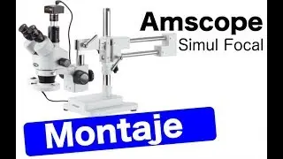 Microscopio Estéreo Amscope Simul Focal 90X Montaje